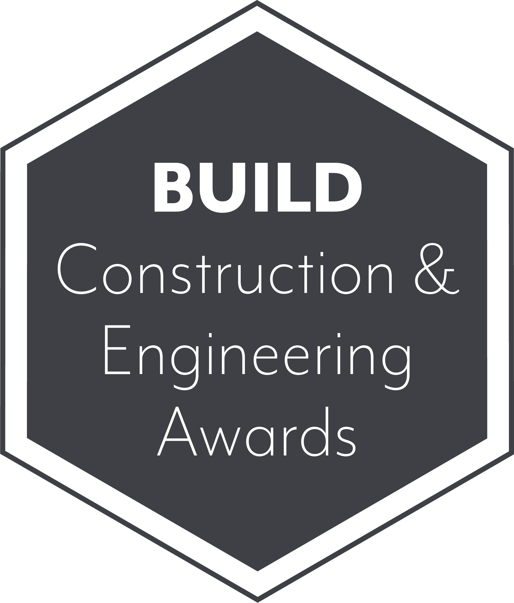 A logo for the build construction and engineering awards.