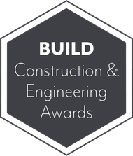A logo for the build construction and engineering awards.