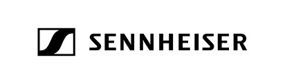 Sennheiser logo: Black stylized
