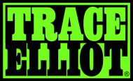 Trace Elliot logo: bright green text on black background.