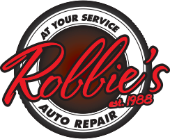 Red logo for "Demo Auto Repair" with wings, stars, and a circular design.