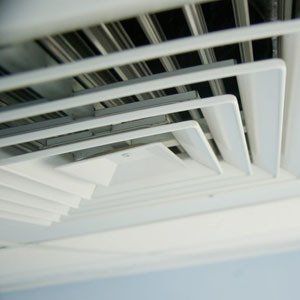 air conditioner vent close up in ceiling