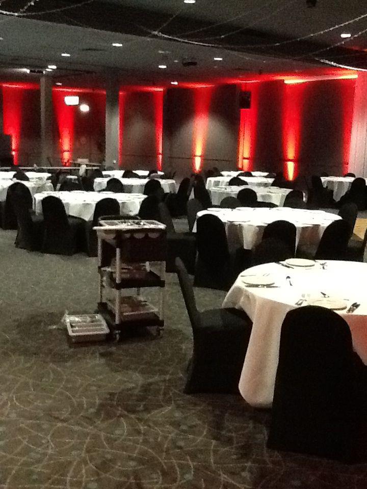 Venue With Red Lighting — AV Services in New Lambton, NSW