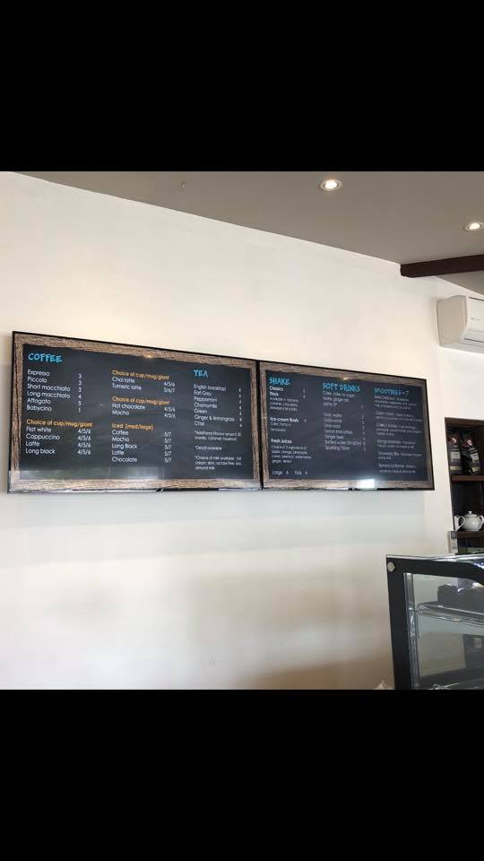 Advertising Menu Display — AV Services in New Lambton, NSW