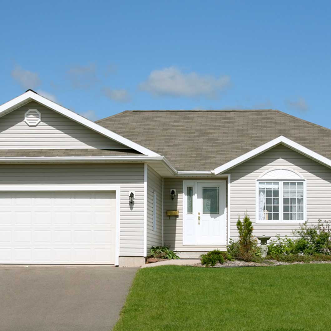 home with attached garage