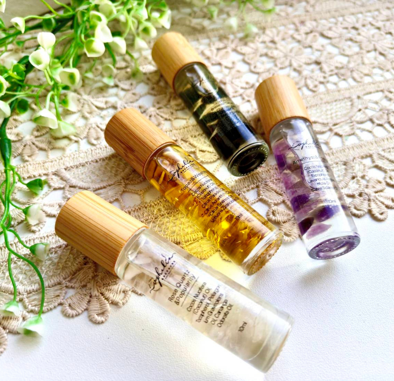 【晶油能量滾珠瓶系列】黑曜晶油滾珠指緣按摩油