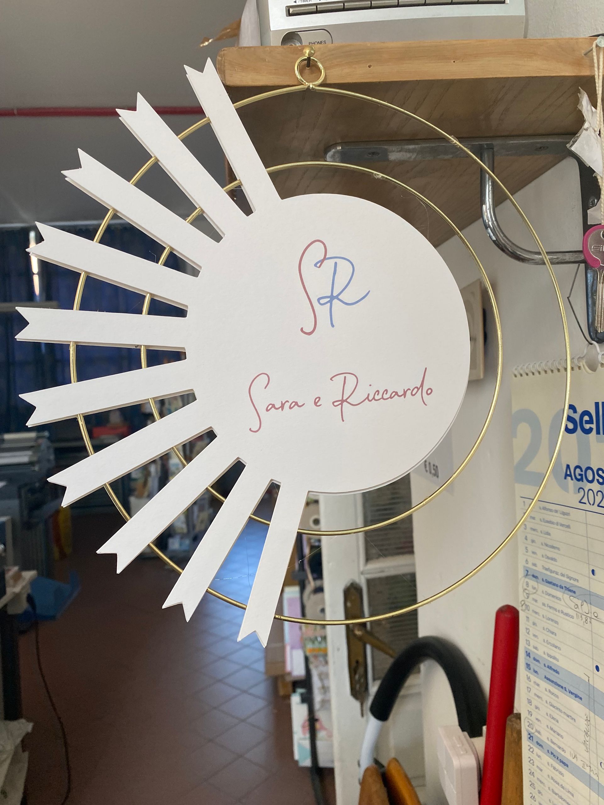 Tableau de mariage retro