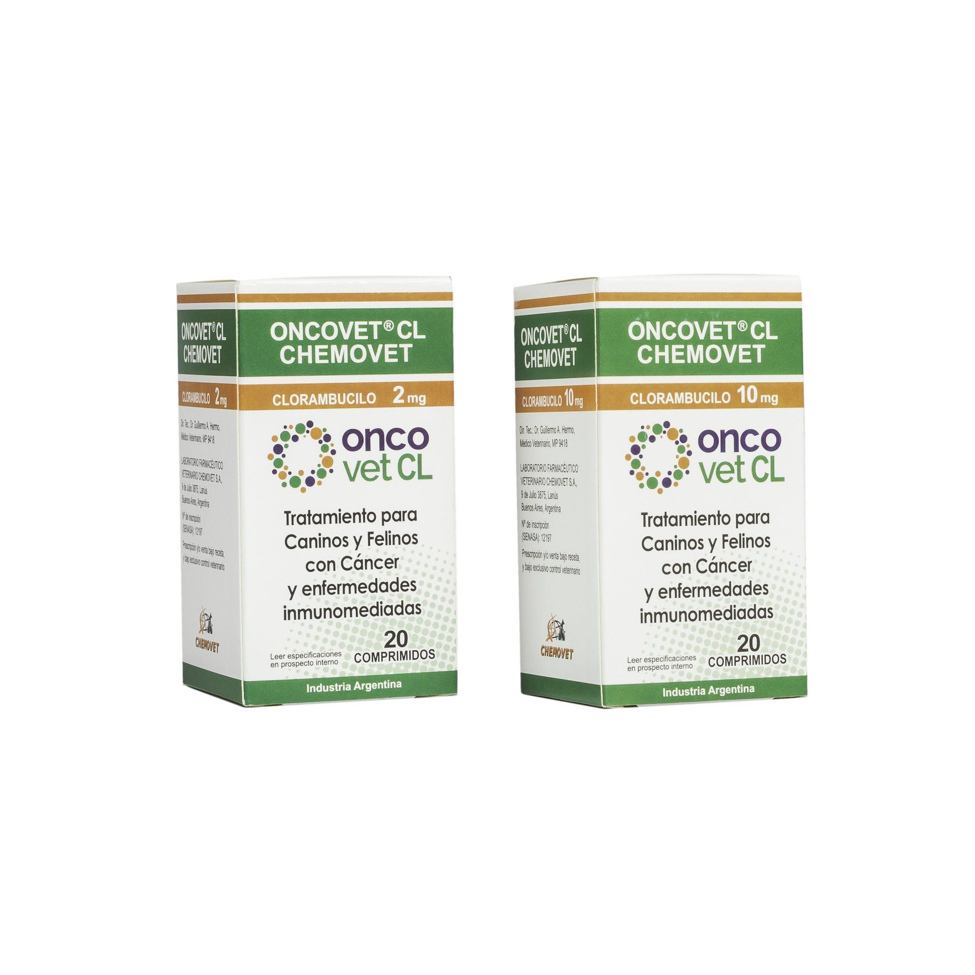 ONCOVET CL (clorambucilo) 2 mg y 10 mg
