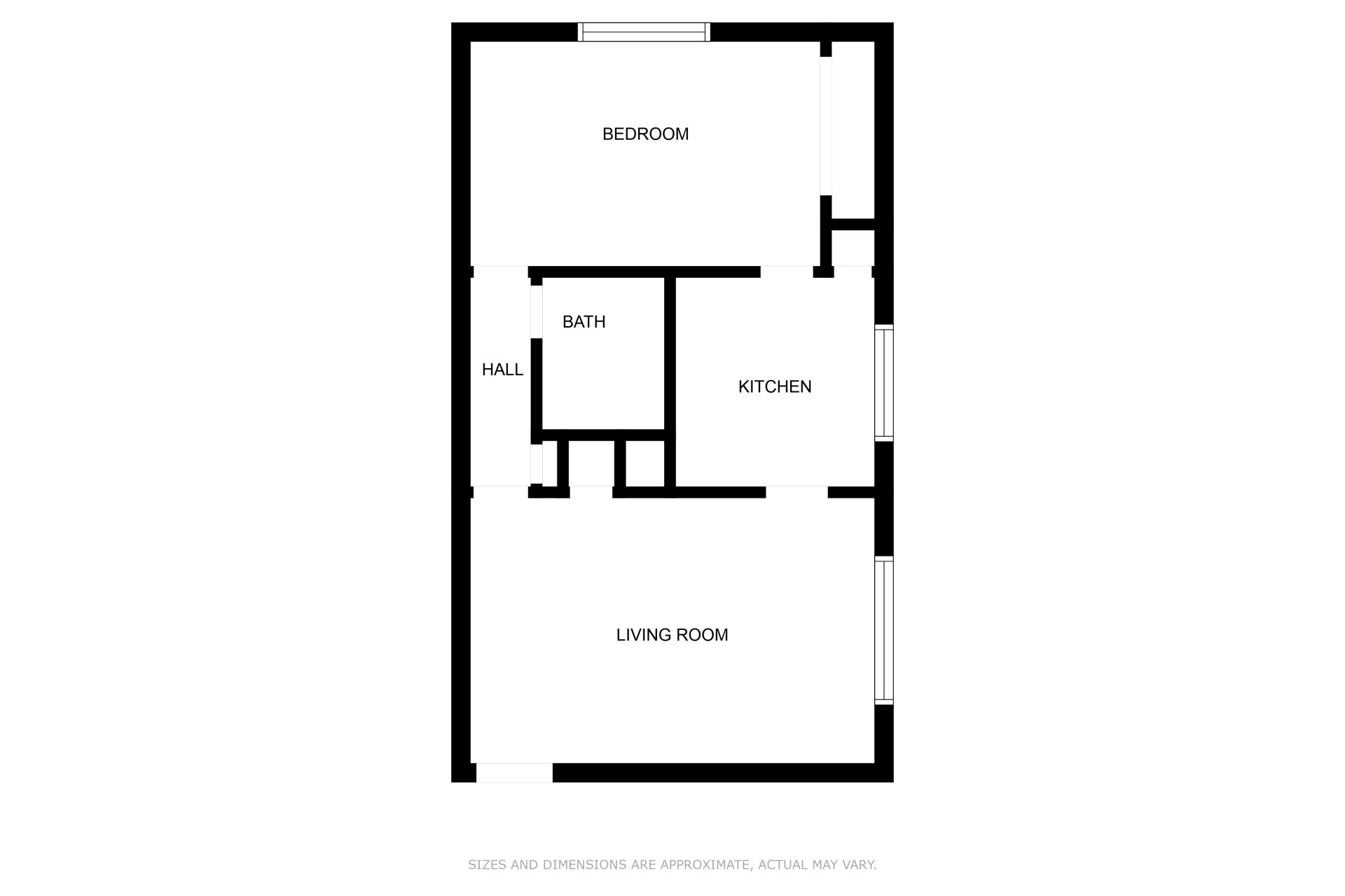 Charbonier Floorplan 1 - 1 Bed 1 Bath