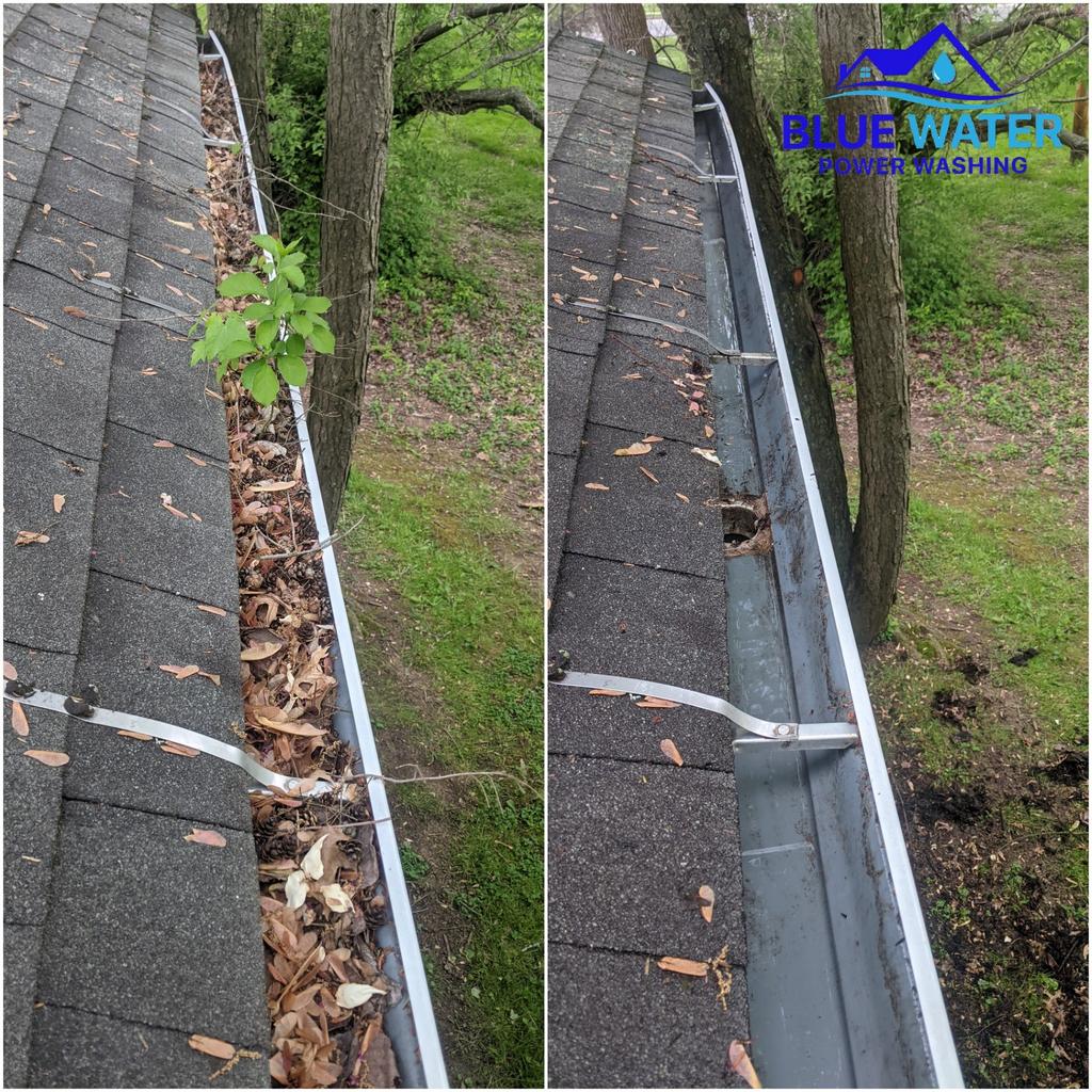Residential Gutter Cleaning — Norriton, PA — Blue Water Power Washing