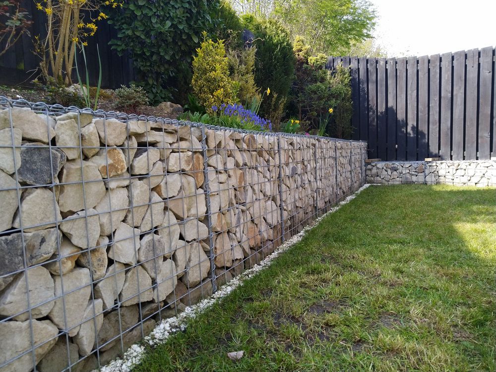 Stone-filled Wire Gabion Wall — PROFENCE AND RETAINING in Beecher, QLD
