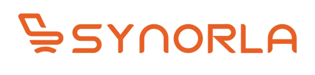 Orange company logo featuring the text 
