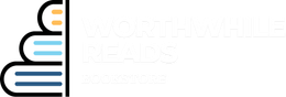 Logo for Worthwhile Reads showing a stack of three books next to a vertical line, with white text to the right.