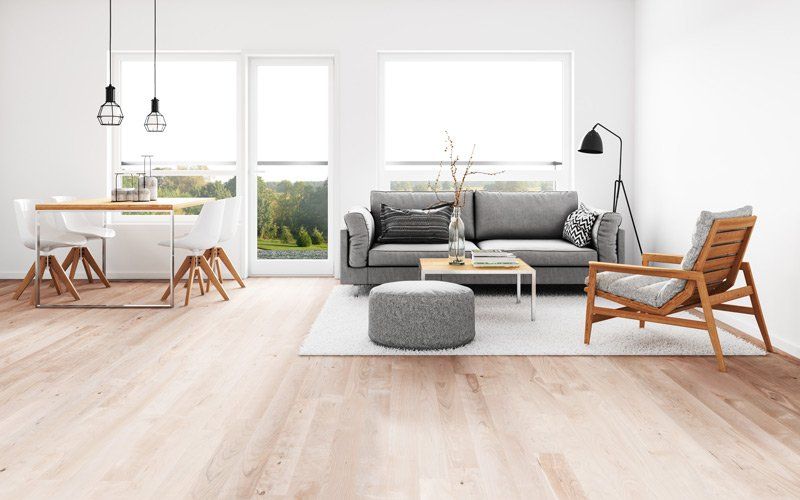 light colored wood floor in home