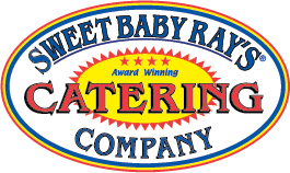 The logo for sweet baby ray 's catering company