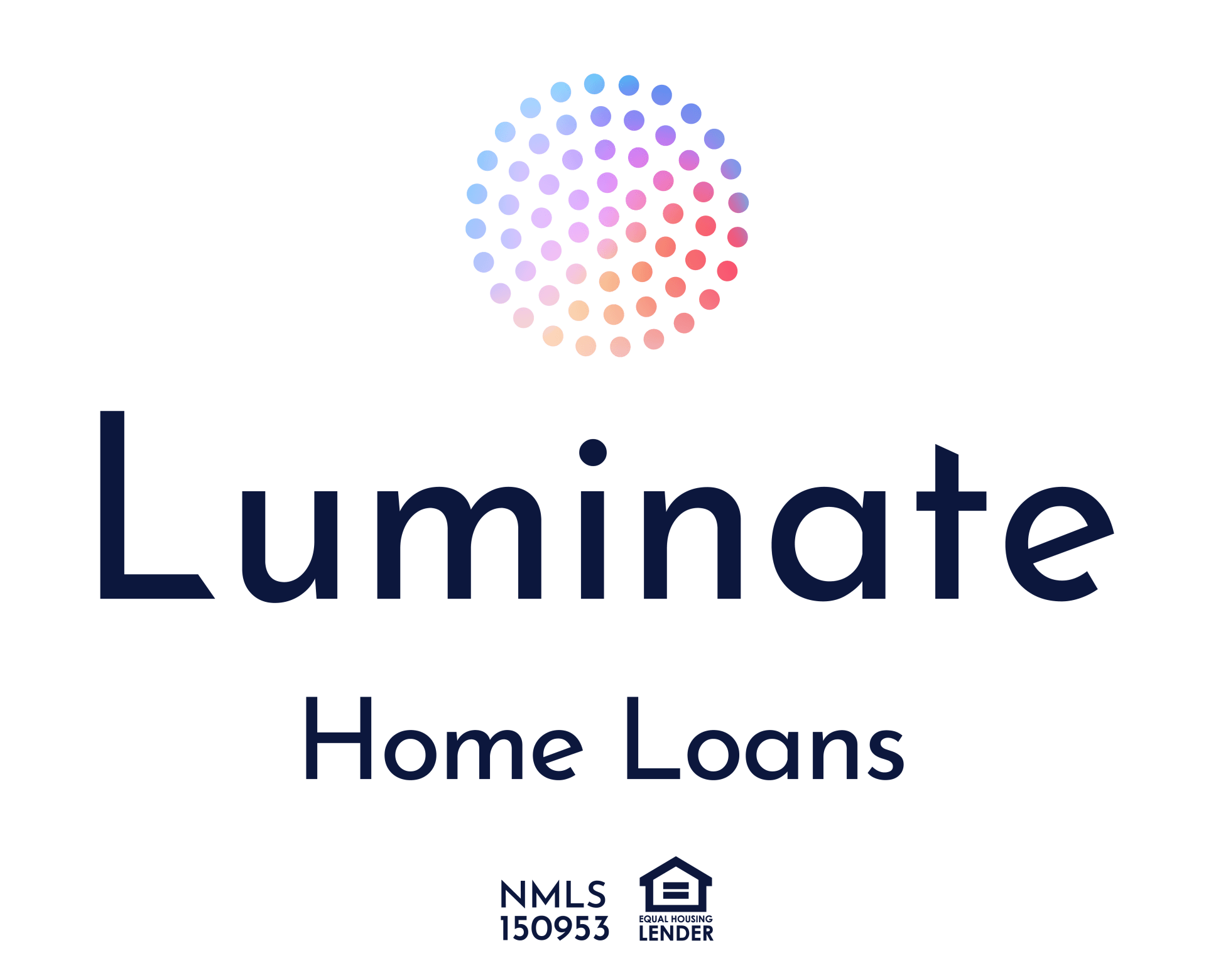 Luminate Home Loans stacked blue logo