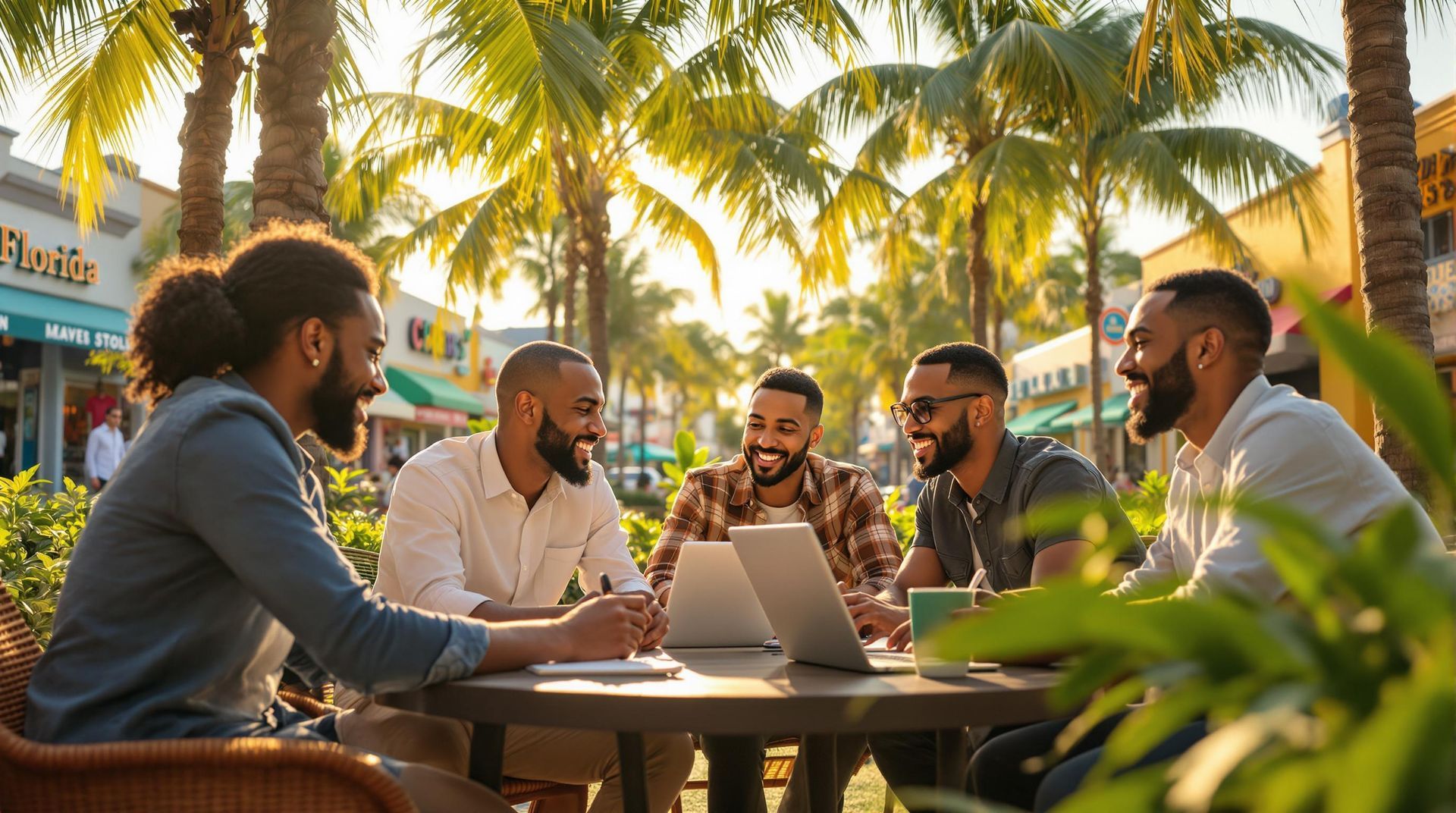 a casual gathering of people talking about content marketing strategies