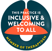 Circular logo: teal background, orange lamp, white text