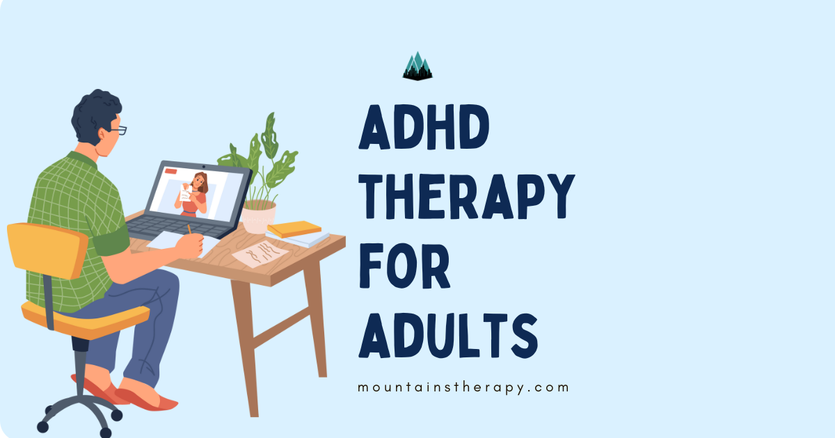 ADHD Adult therapy treatment session. 