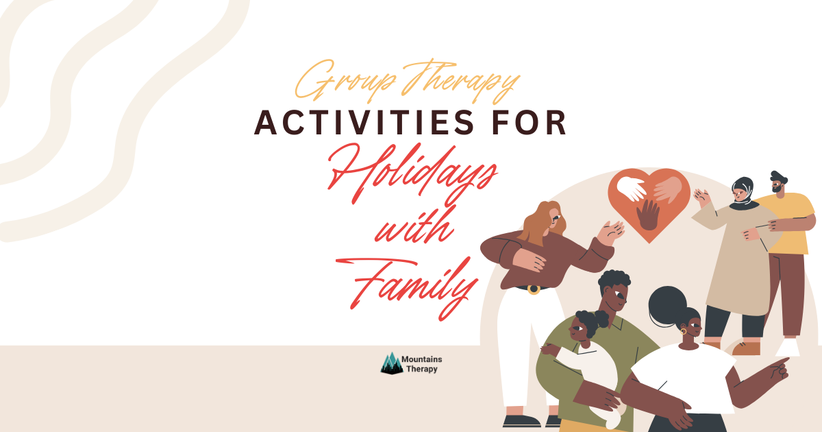 Banner for group therapy activities: