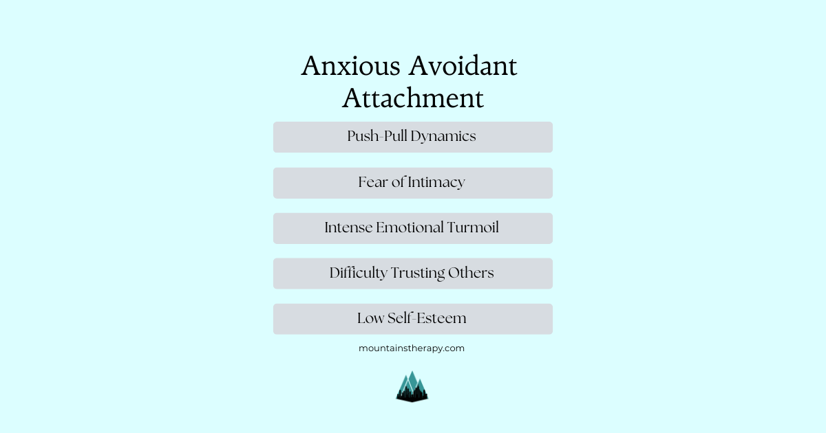 Read more about Anxious avoidant attachment styles.