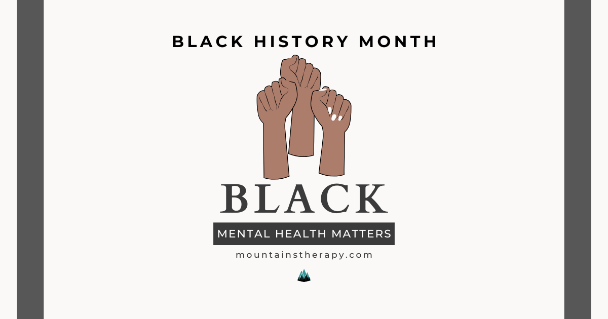 Therapists with firsts up celebrating black mental health. 