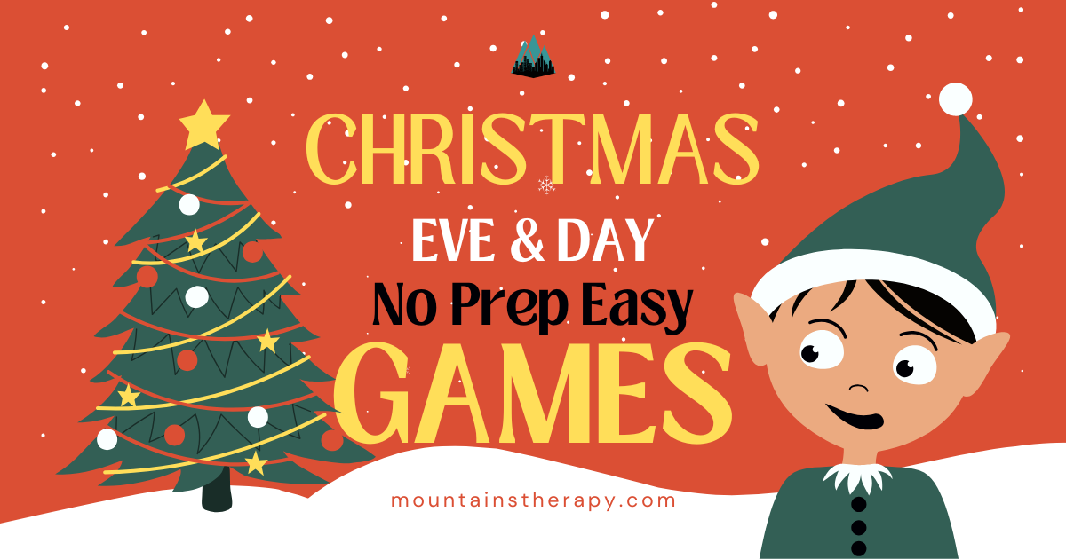 Read to find quick and easy no prep games for Christmas Eve and Christmas Day. 