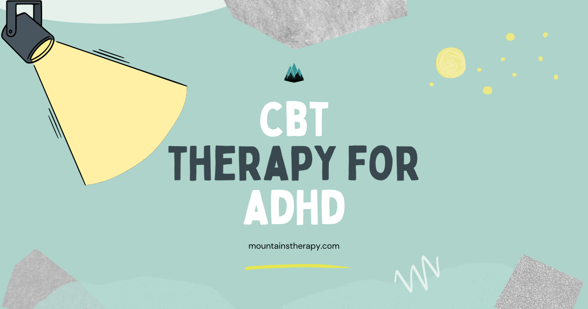 Therapist treating ADHD in a counseling session. 