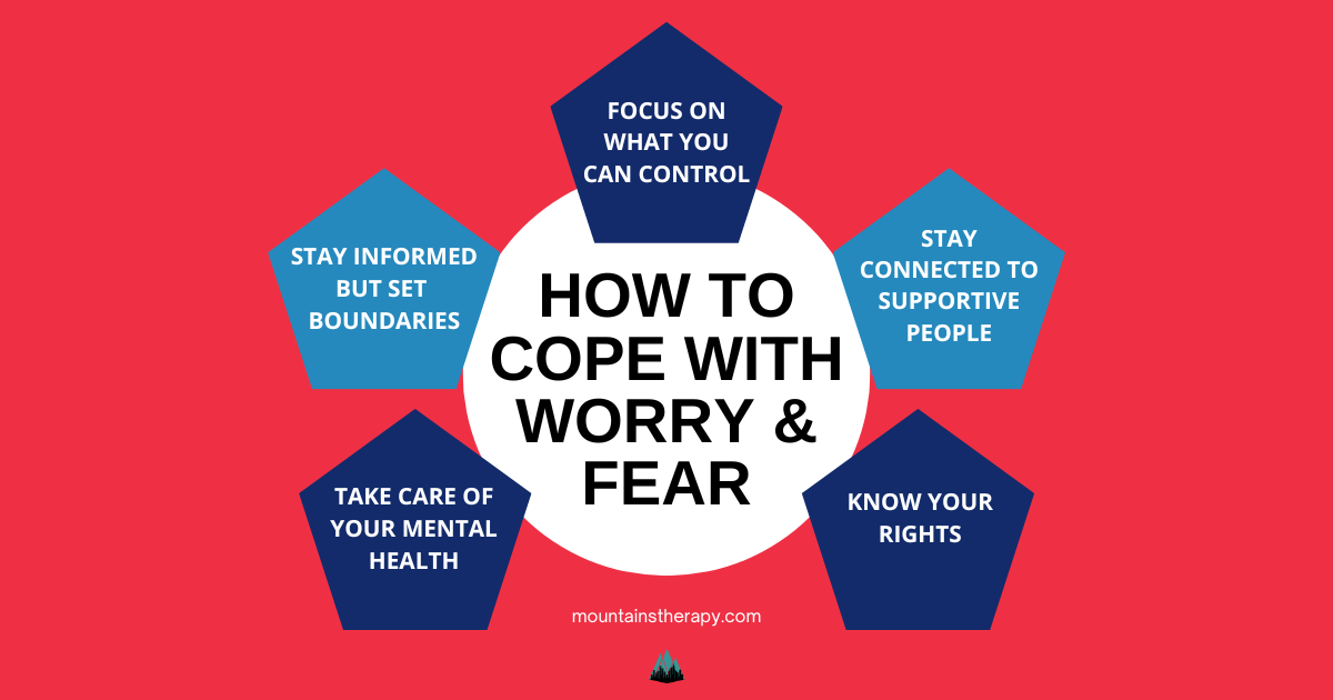 Five way to cope with worry about the new president in counseling. 