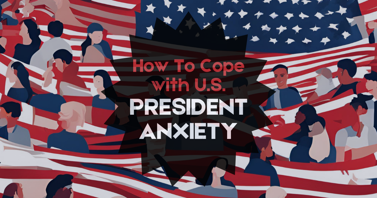 Counselor helping the client cope with anxiety about new president trump. 