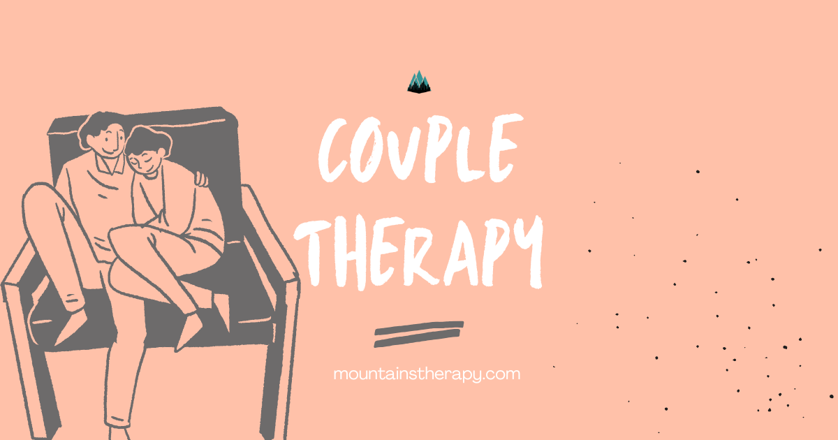 Therapist helping couple in therapy and counseling. 