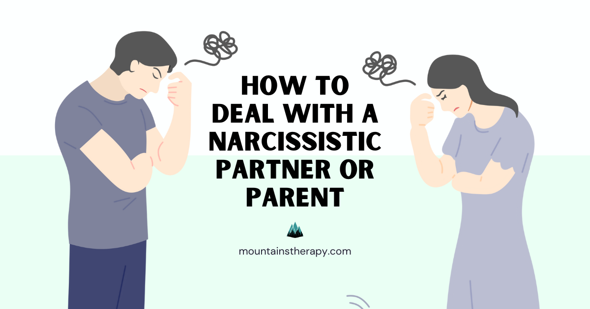 Therapist helping a client deal with NPD parent.