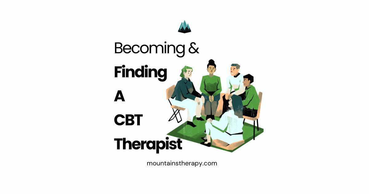 Counselor working with a client using Cognitive Behavioral Therapy (CBT).