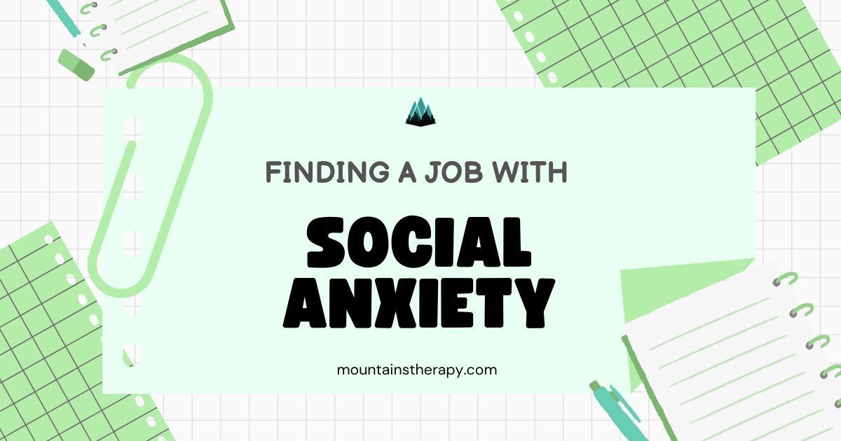 Person working representing success in finding jobs with social anxiety with therapist. 