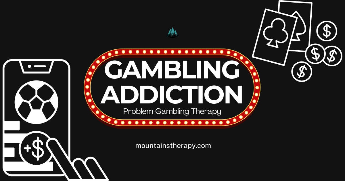 Gambling addiction sign.