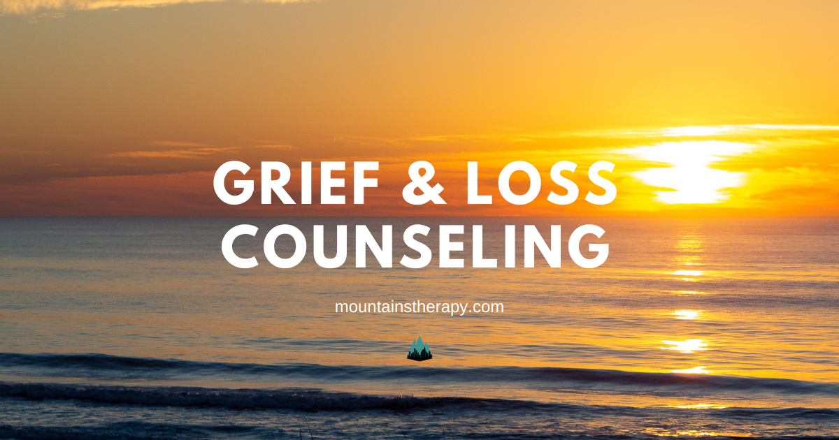 Grief therapist helping a person with loss. 