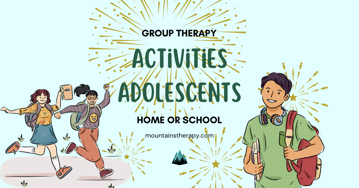 Read about teenagers participating in group therapy activities for personal growth and connection.