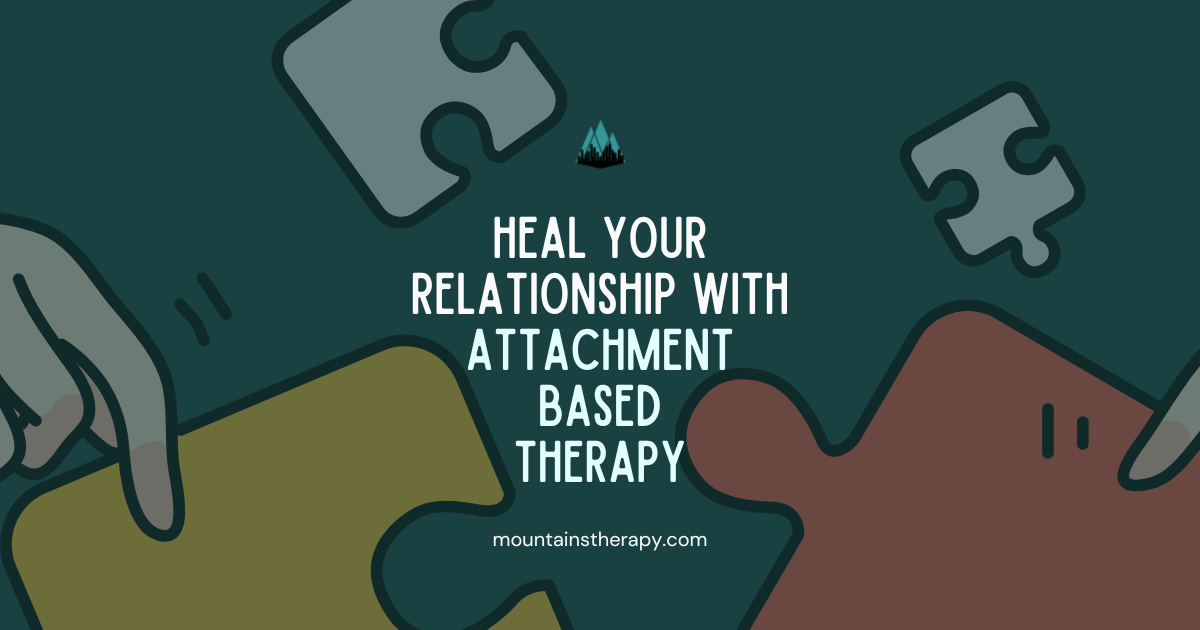 Counselor helping heal attachment issues. 