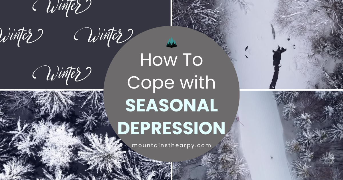 Counselor treating seasonal depression in a counseling session. 