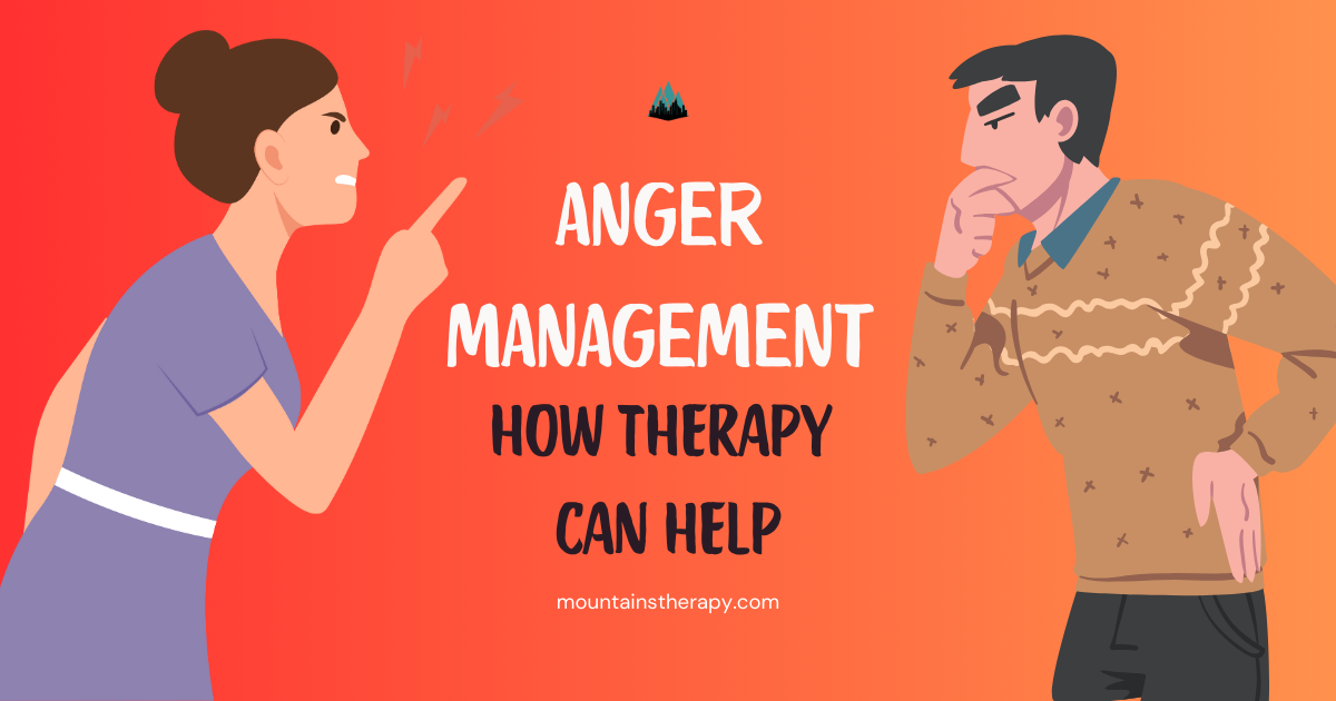 Counselor helping with Anger Management.