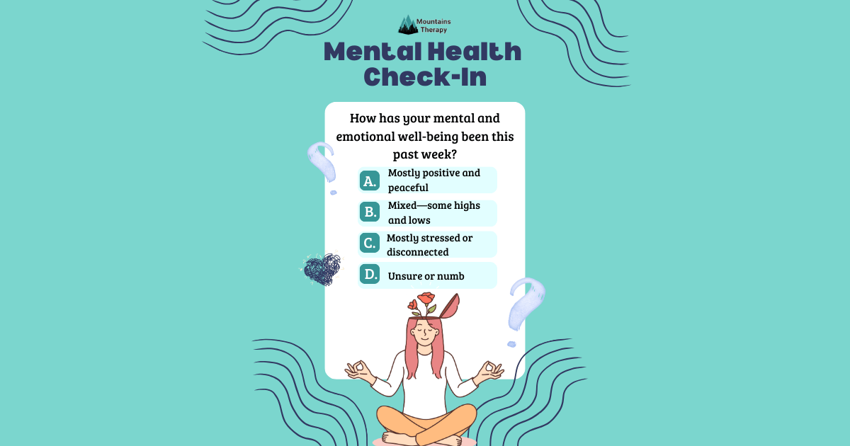 Read more for a mental health check in