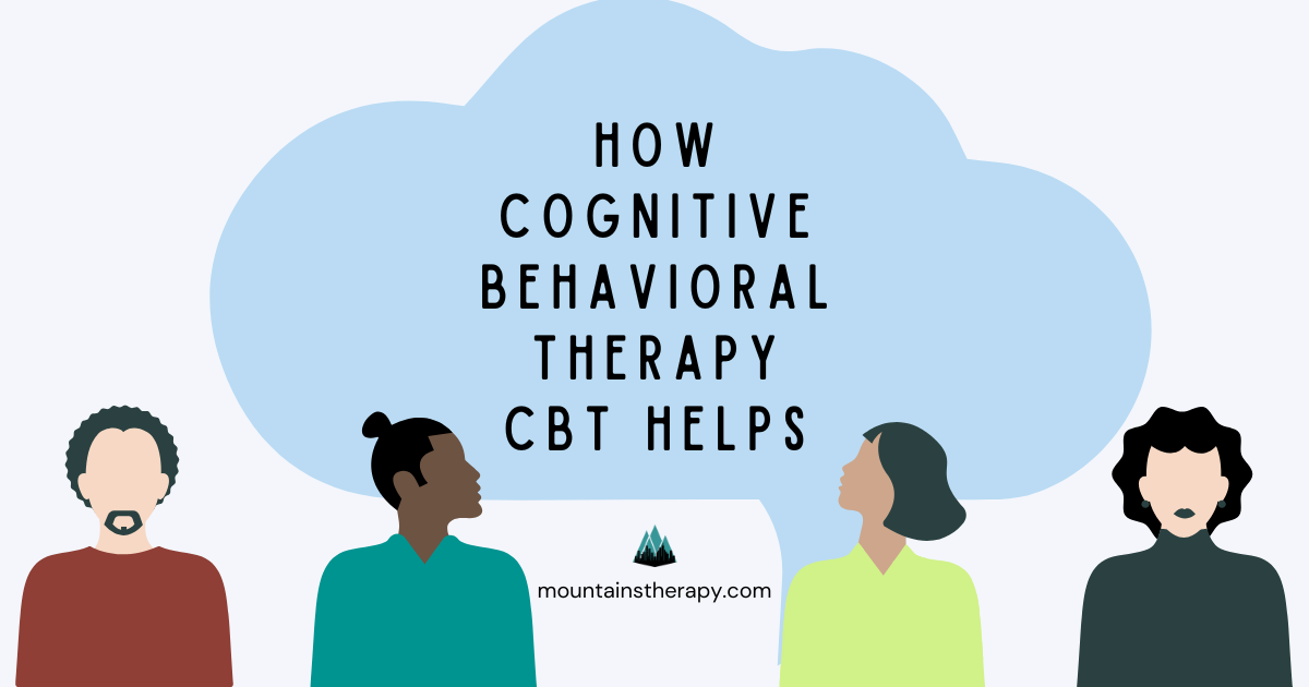 Clients challenging negative thoughts in CBT counseling.