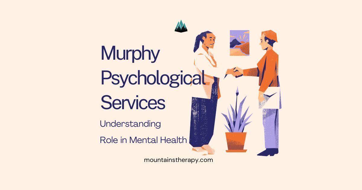 Counselor providing support during Murphy Psychological Service.