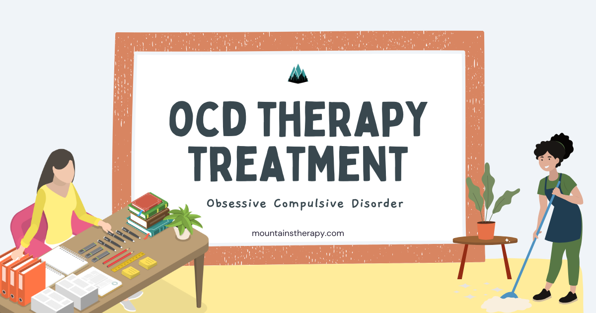 Counselor using CBT for client with OCD.