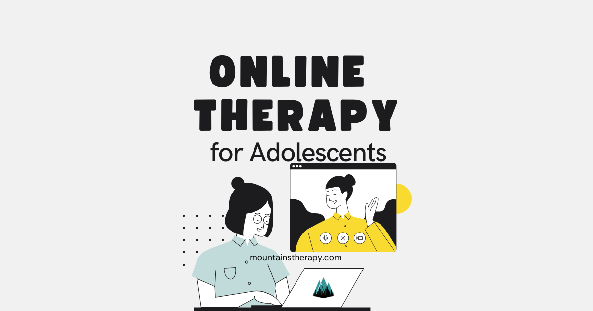 Online Counseling with Adolescent and counselor. 