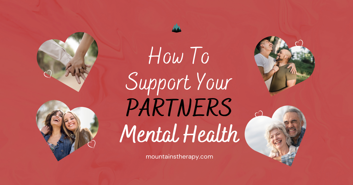 Therapist helping partner's mental health. 