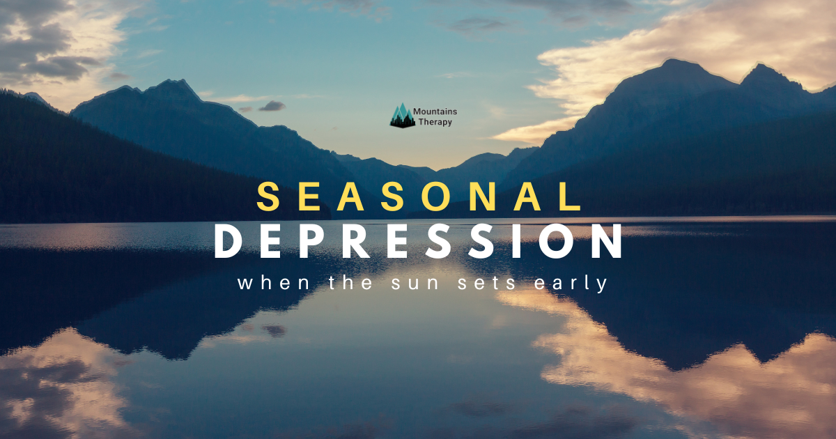 mountains sunset seasonal depression