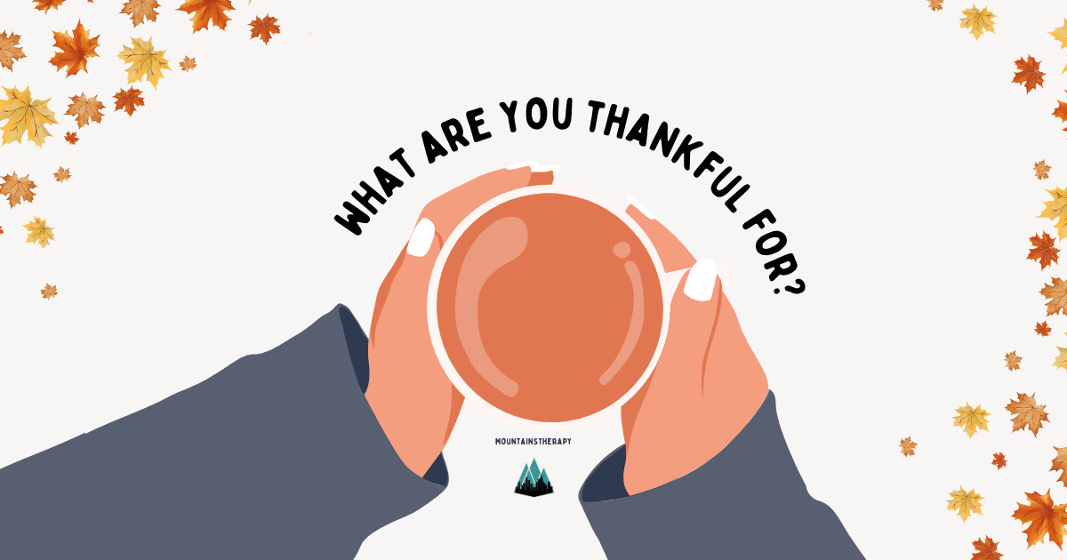 Read about what you are thankful for and act therapy