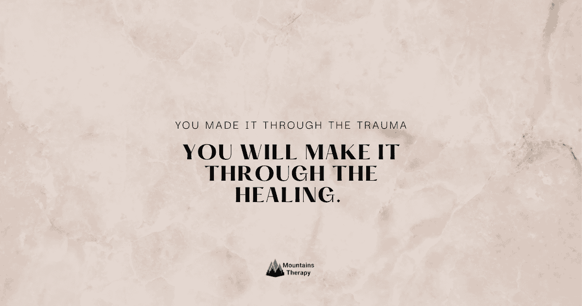 Read more to learn how to heal through trauma