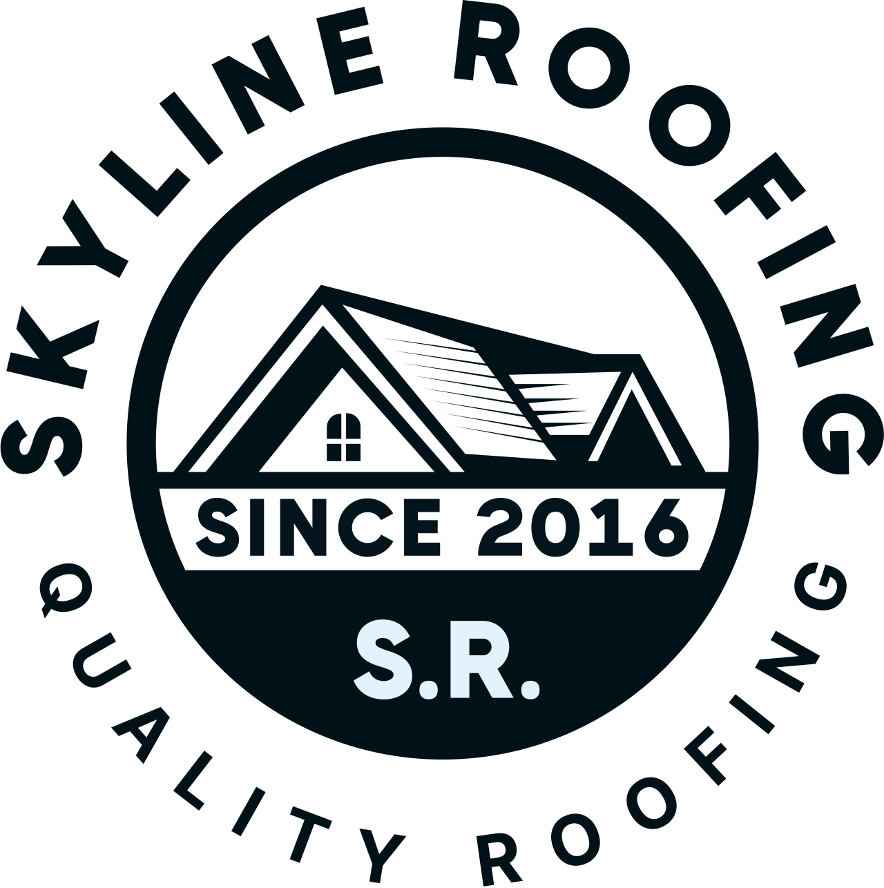 Skyline roofing since 2016 quality roofing s.r. logo